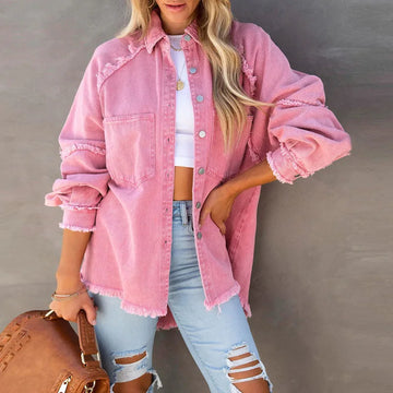 Colorful Tassel Denim Jacket for Women
